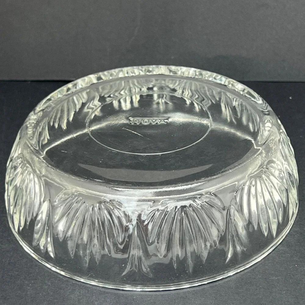 Glass Bowl Avon Fan Pattern Vintage 5 5 inch Clear Decorative Dish Home Decor
